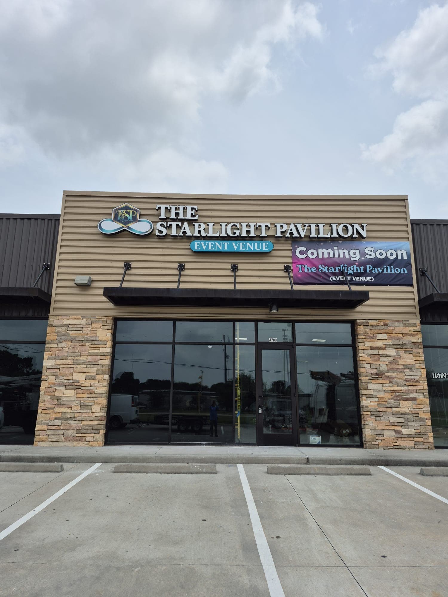 The Starlight Pavilion entrance on Huffmeister Road